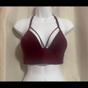 Vs pink bonded bralette burgundy small